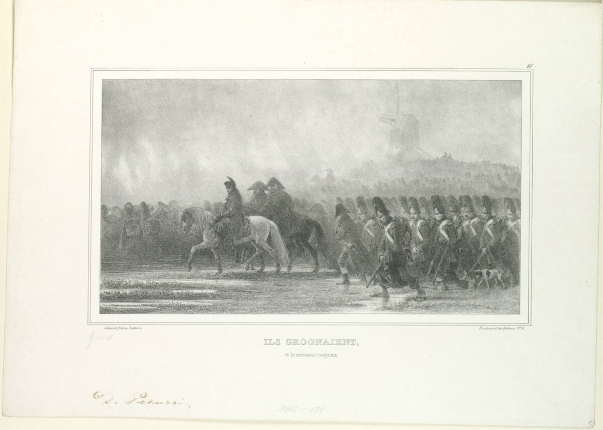 Ils grognaient, et le suivaient toujours, Gihautfrères, 1836