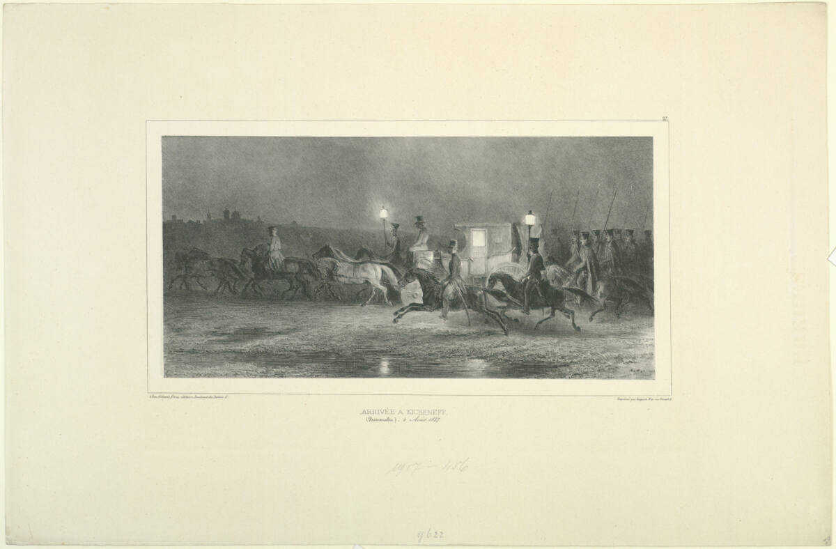 Arrivée a Kicheneff, Bessarabie, 4 Aout 1837, Gihautfrères, 1839