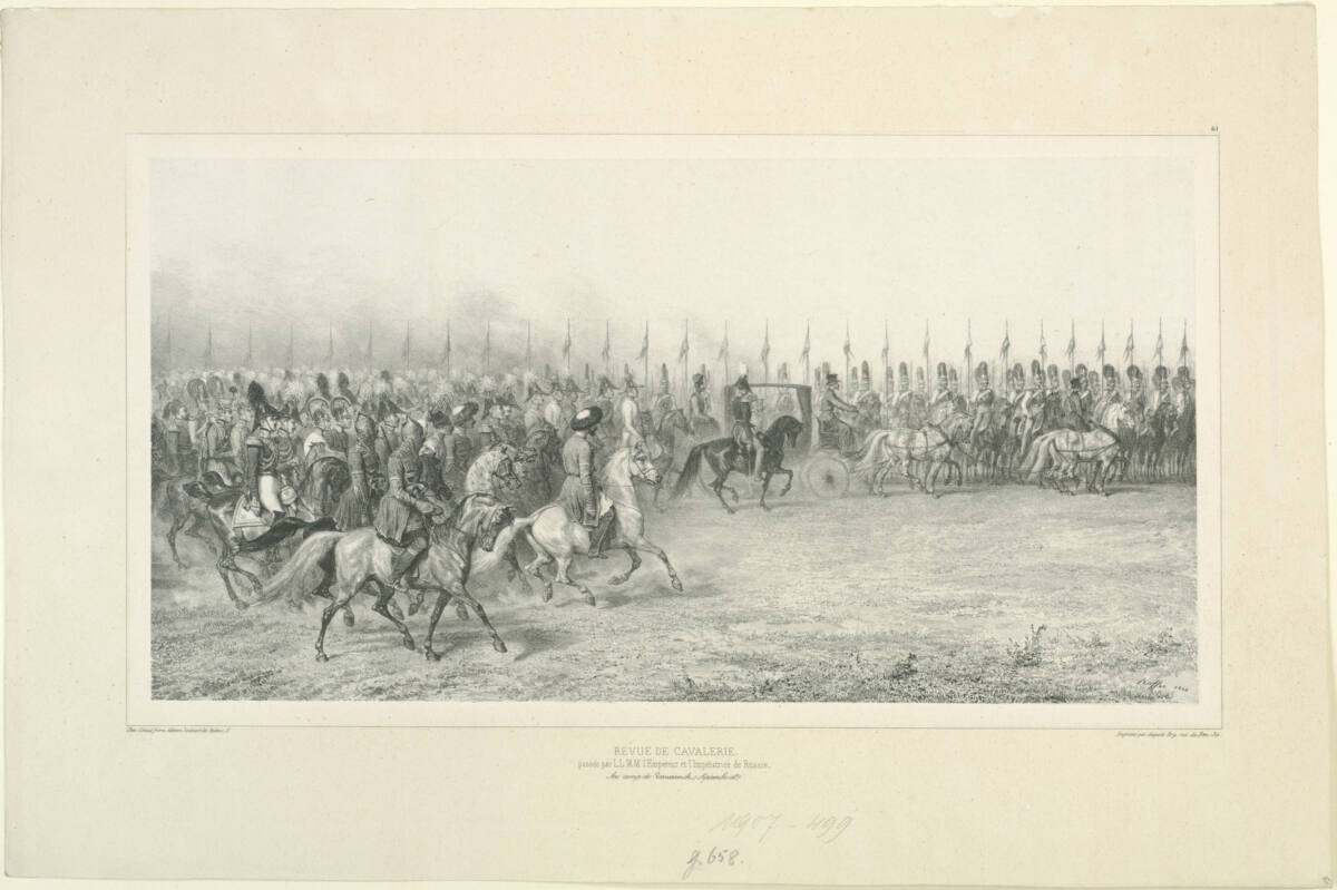Revue de Cavalerie, au camp de Vosuessensk, 7 Septembre 1837, Gihautfrères, 1848