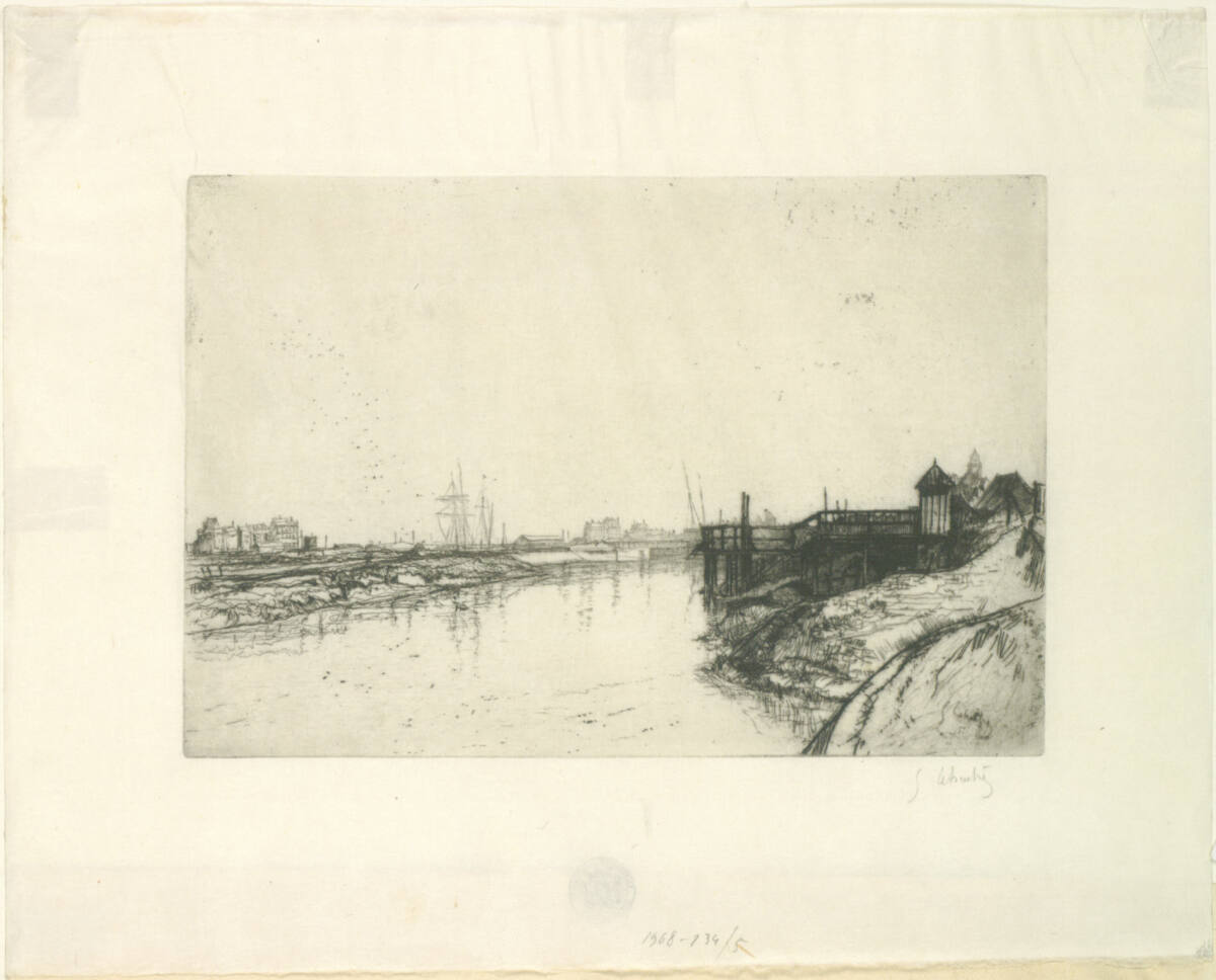Le canal d'eu (environs du Tréport), Gustave Leheutre, 1898
