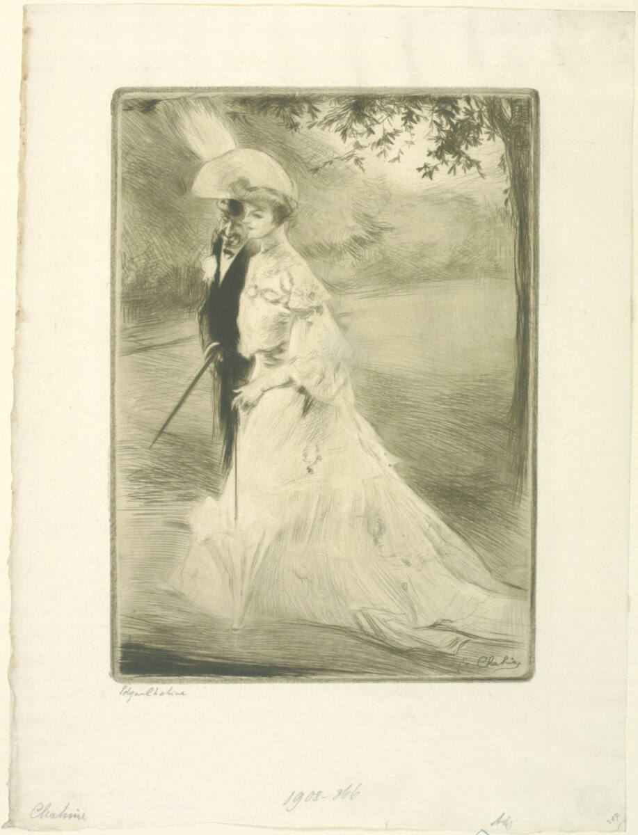 En promenade, EdmondSagot, 1904