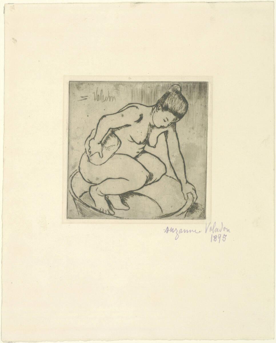 Suzanne Valadon, Mädchen in Waschbecken, Inv. Nr.: DG1922/113