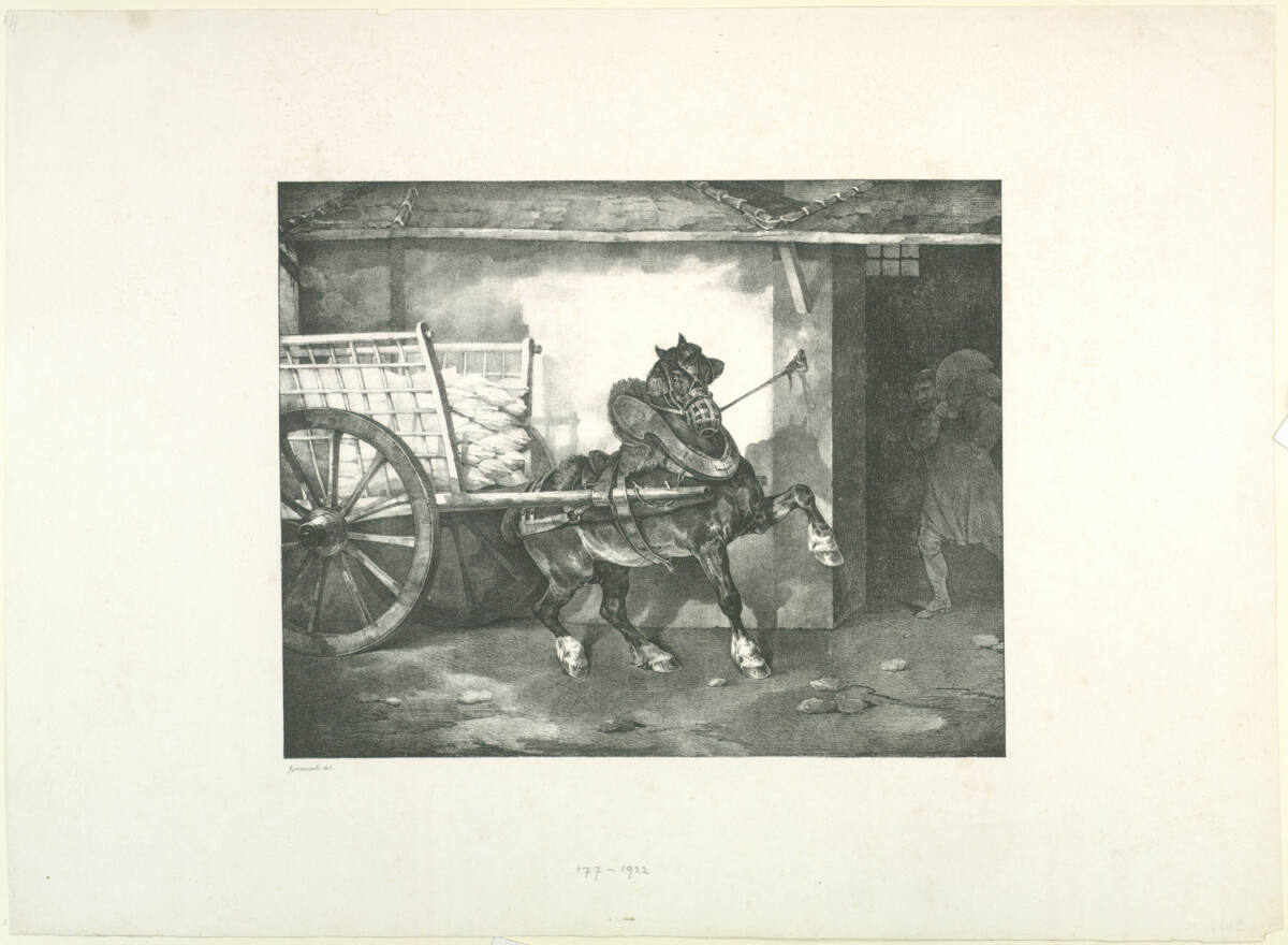 Le cheval du plâtrier, Théodore Géricault, 1822