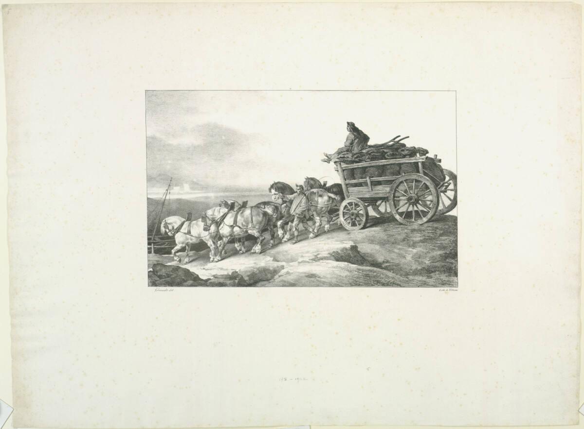 Théodore Géricault, Le chariot de charbon, Inv. Nr.: DG1922/178