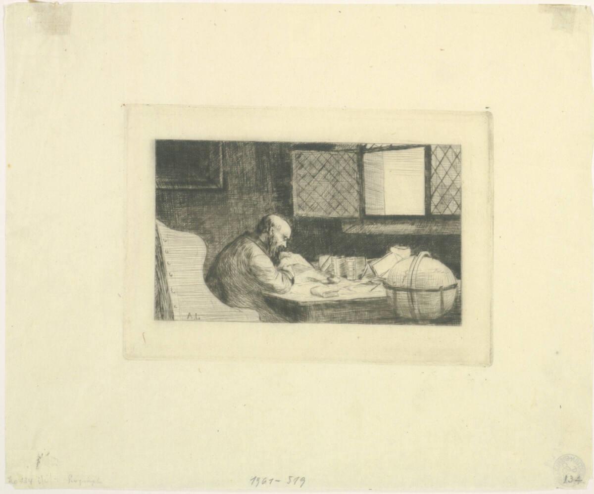 Alphonse Legros, Le géographe, Inv. Nr.: DG1961/519