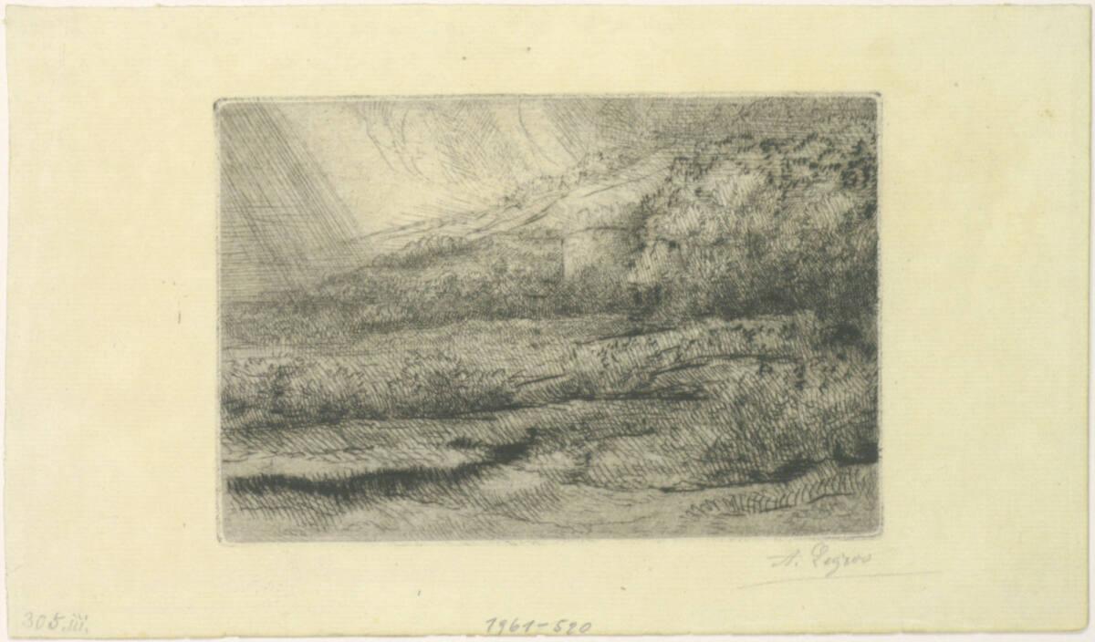 Alphonse Legros, La tour, Inv. Nr.: DG1961/520