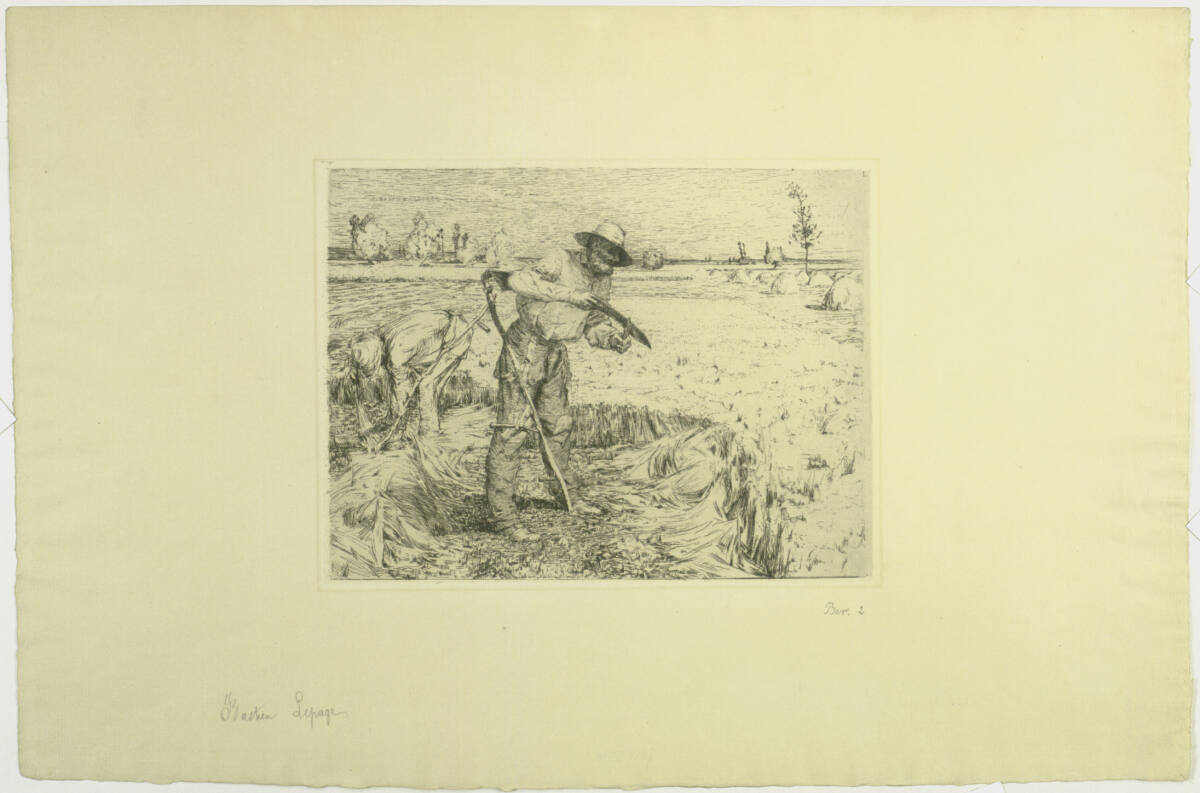 Faucheur aiguisant sa faux, Jules Bastien-Lepage, 1858