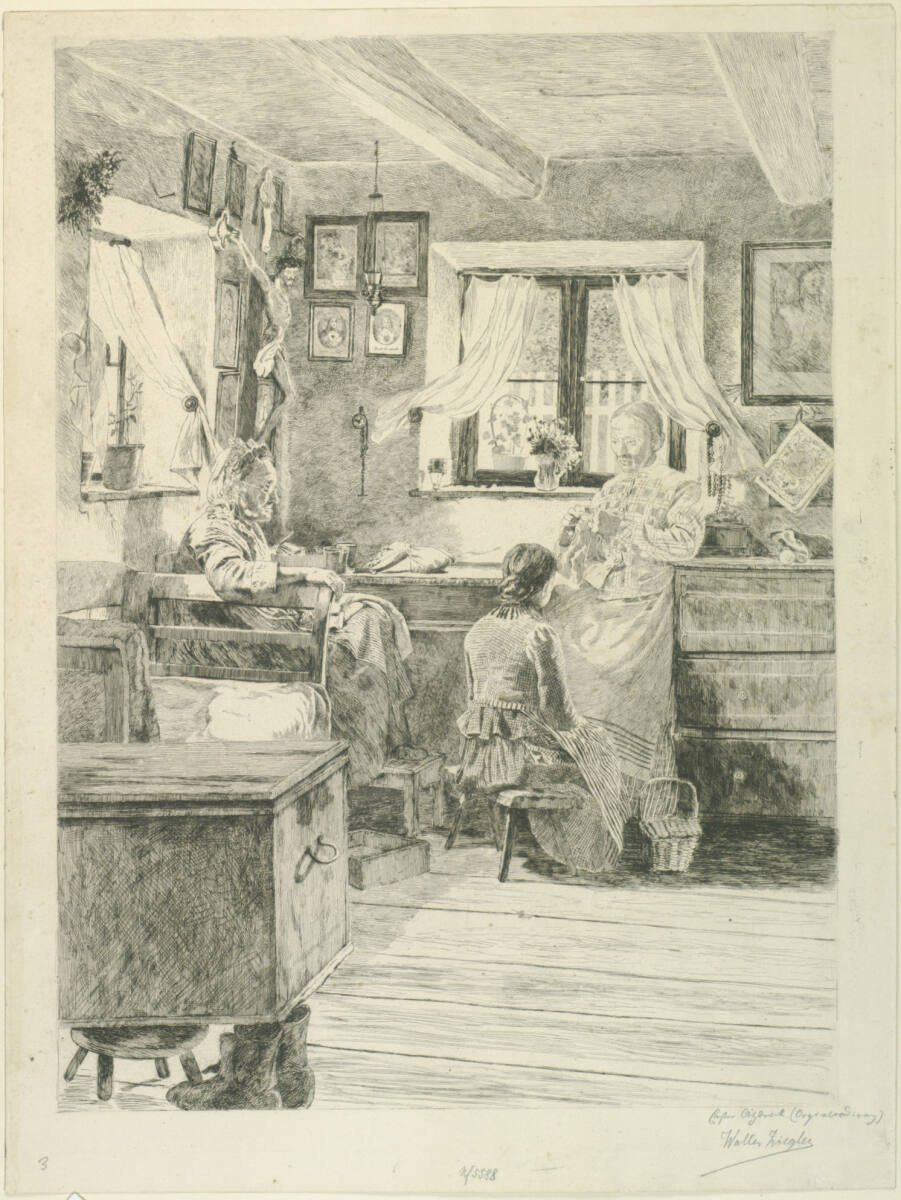 Im Herrgottswinkel, Walter Ziegler, 1899
