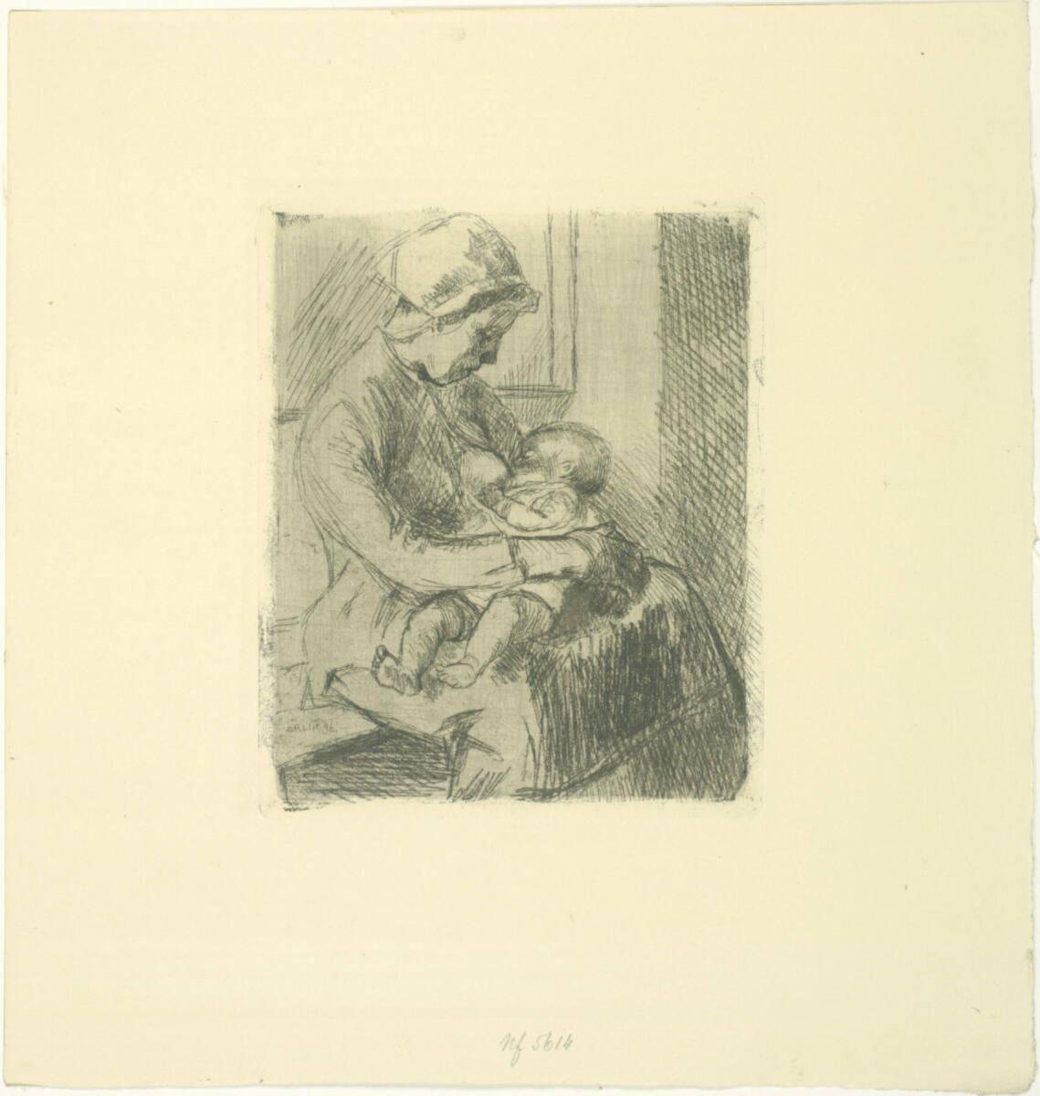Emil Orlik, Mutter und Kind, Inv. Nr.: DGNF5614