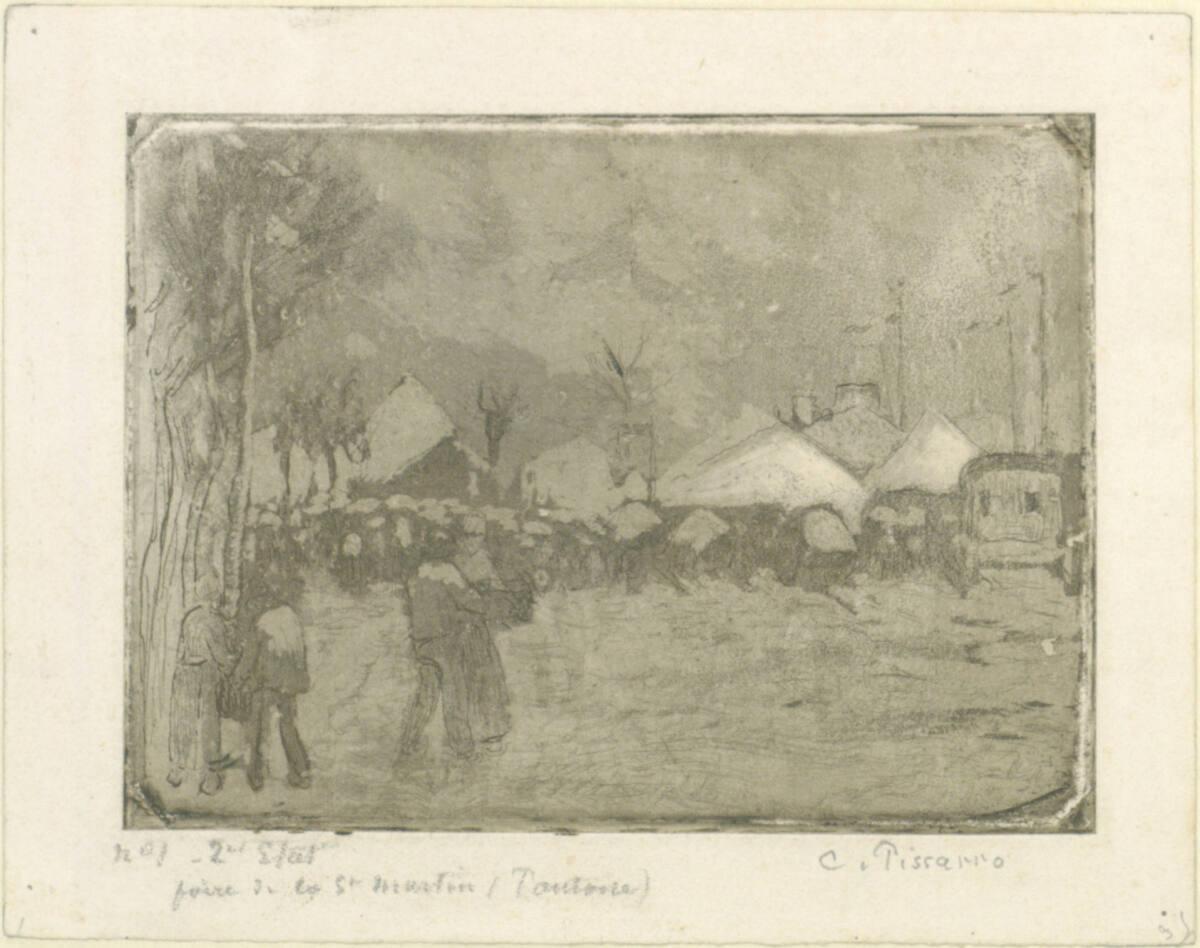 Foire de la Saint-Martin, à Pontoise, Camille Pissarro, 1879