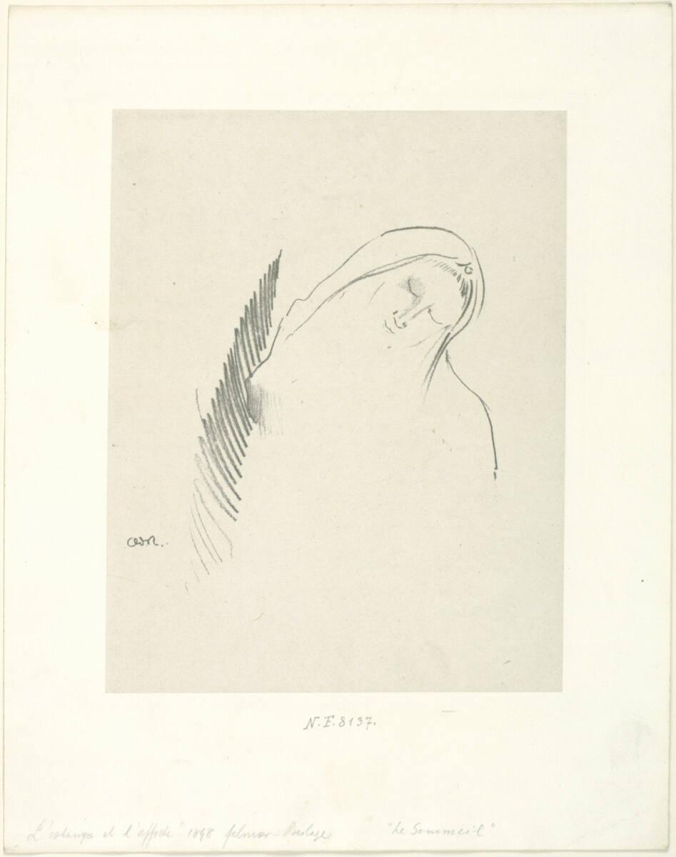Odilon Redon, Le Sommeil, Inv. Nr.: DGNF8137