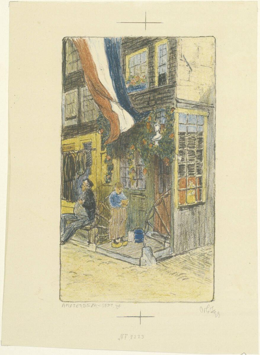Emil Orlik, Festtage in Amsterdam, Inv. Nr.: DGNF8223