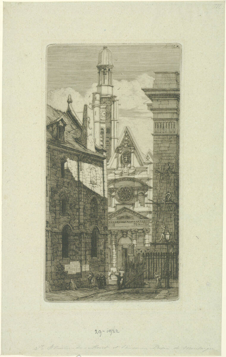 Saint-Etienne-du-Mont, Charles Méryon, 1852
