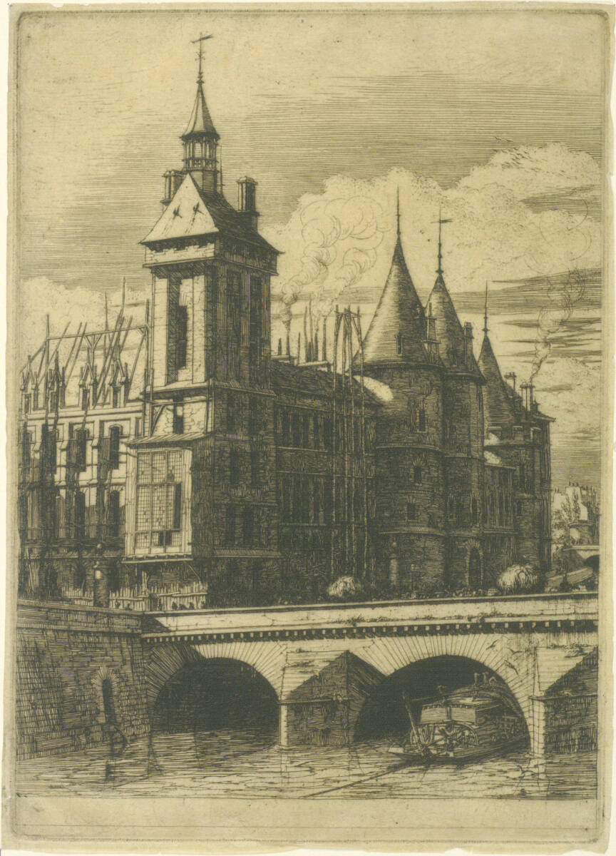 Der Tour de l'Horloge, Charles Méryon, 1852