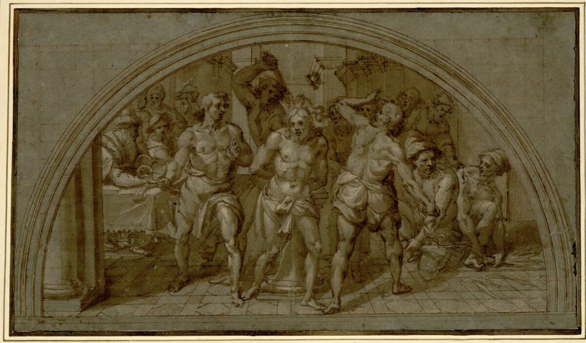 Ippolito Borghese, Geißelung Christi (Halbkreis), Inv. Nr.: 570