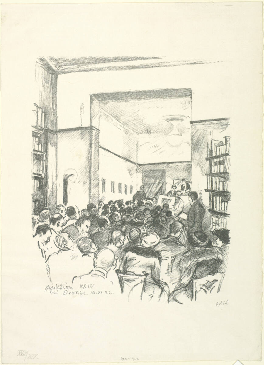 Auktion bei Graupe, Emil Orlík, 1922