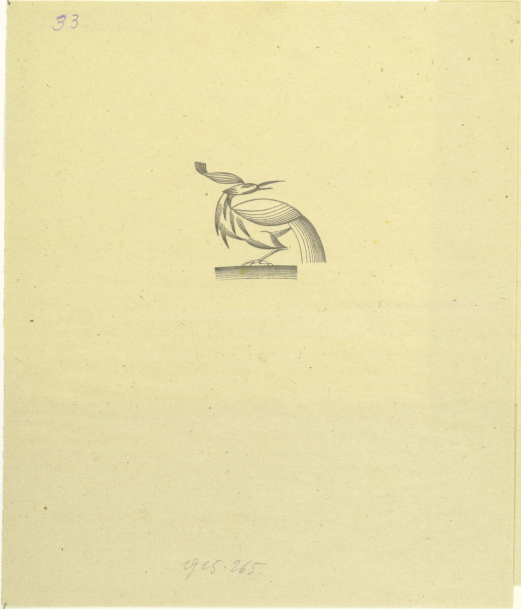 Grotesker Vogel, FriedrichSkurawy, 1920–1921