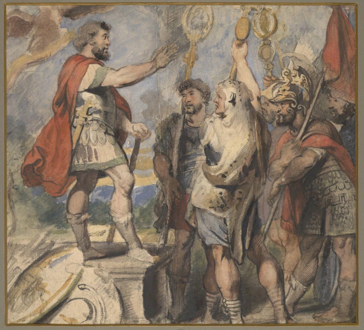 Decius Mus gibt seinen Traum bekannt, Inv. Nr.: 8238