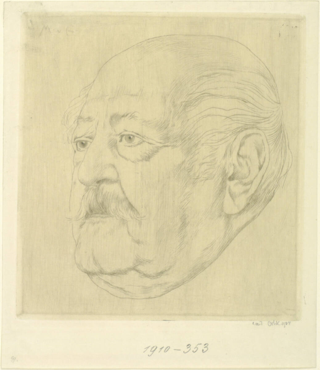 Herrenporträt, Emil Orlík, 1904