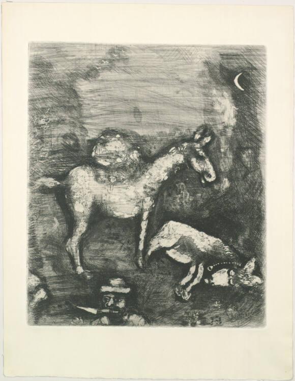 Marc Chagall, Die beiden Esel, Inv. Nr.: DG1952/476/3