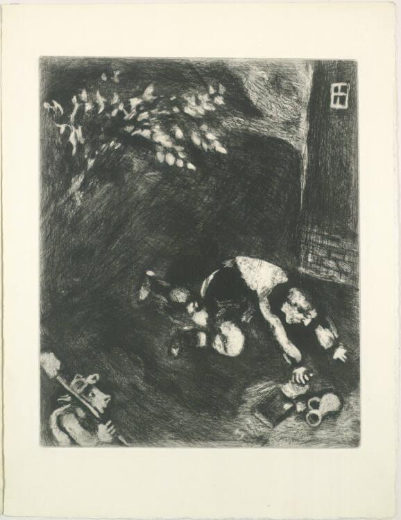 Marc Chagall, Der Wolf, die Mutter und das Kind, Inv. Nr.: DG1952/476/48