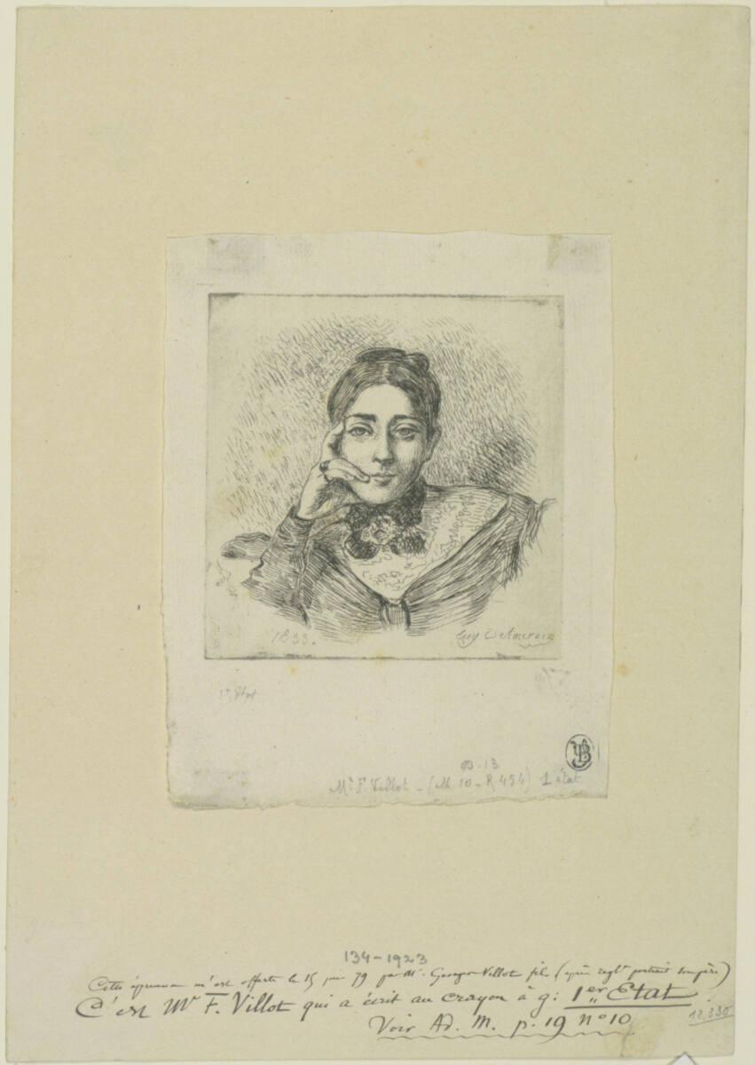 Eugène Delacroix, Mme. Frederic Villot, Inv. Nr.: DG1923/134