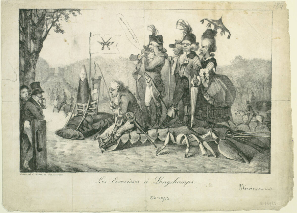 Les Écrevisses à Longchamps, Eugène Delacroix, 1822