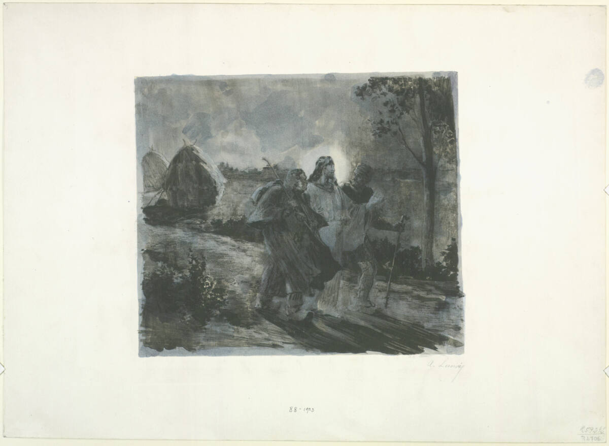 Christus und die Emausjünger, Alexandre Lunois