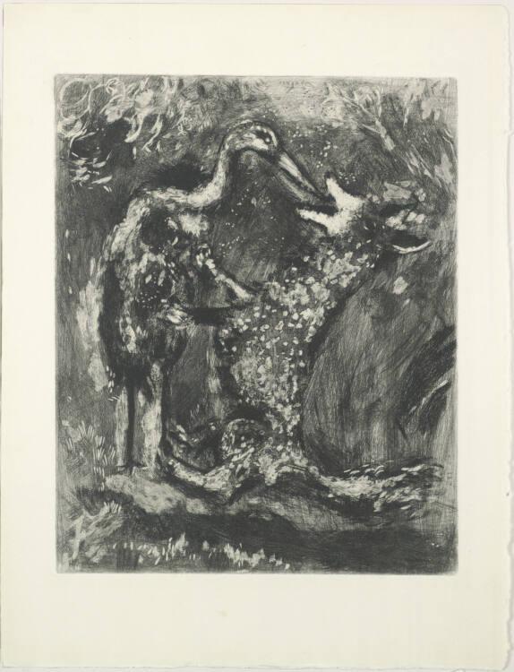 Marc Chagall, Der Wolf und der Storch, Inv. Nr.: DG1952/476/34