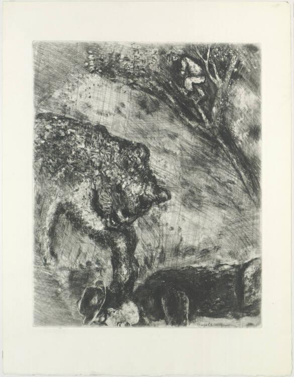Marc Chagall, Der Bär und die zwei Burschen, Inv. Nr.: DG1952/476/63