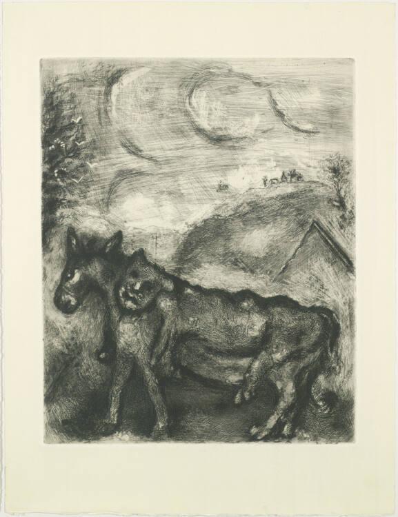 Marc Chagall, Der Esel in der Löwenhaut, Inv. Nr.: DG1952/476/64