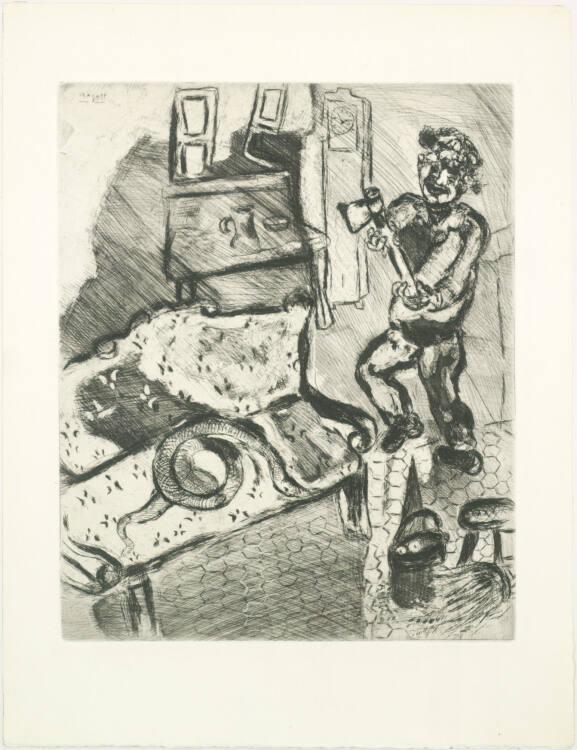 Marc Chagall, Der Landmann und die Schlange, Inv. Nr.: DG1952/476/68