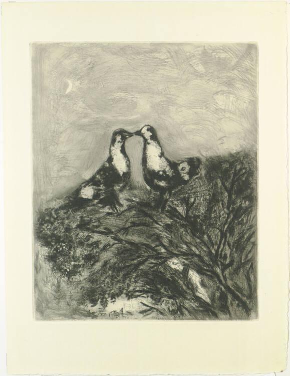 Marc Chagall, Die beiden Tauben, Inv. Nr.: DG1952/476/87