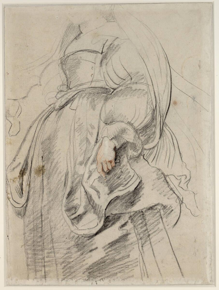 Peter Paul Rubens, Gewandstudie, Inv. Nr.: 8255v