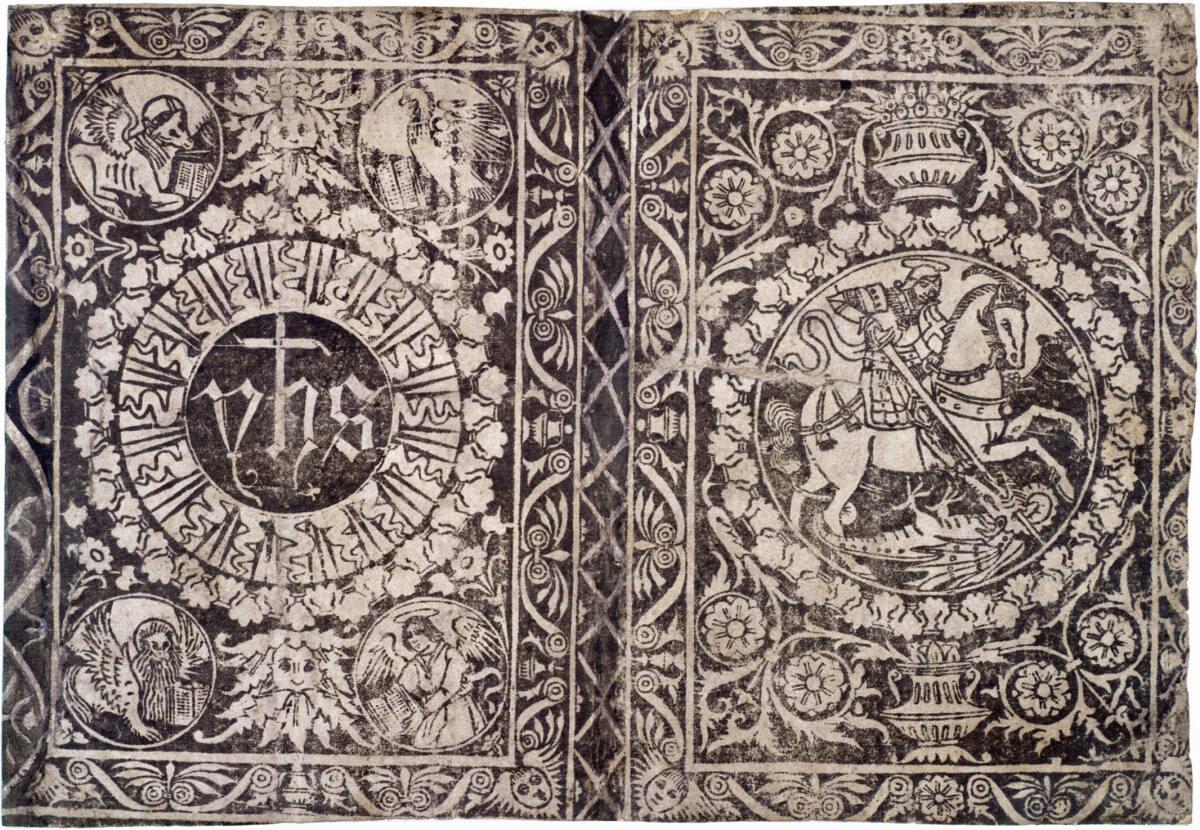 Anonym, Das Zeichen IHS und der heilige Georg, Inv. Nr.: DG1930/286