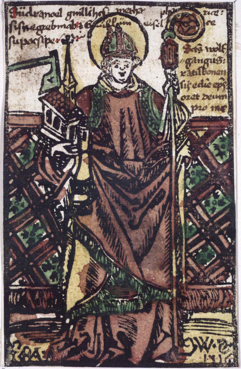 Anonym, Heiliger Wolfgang, Inv. Nr.: DG1933/1688