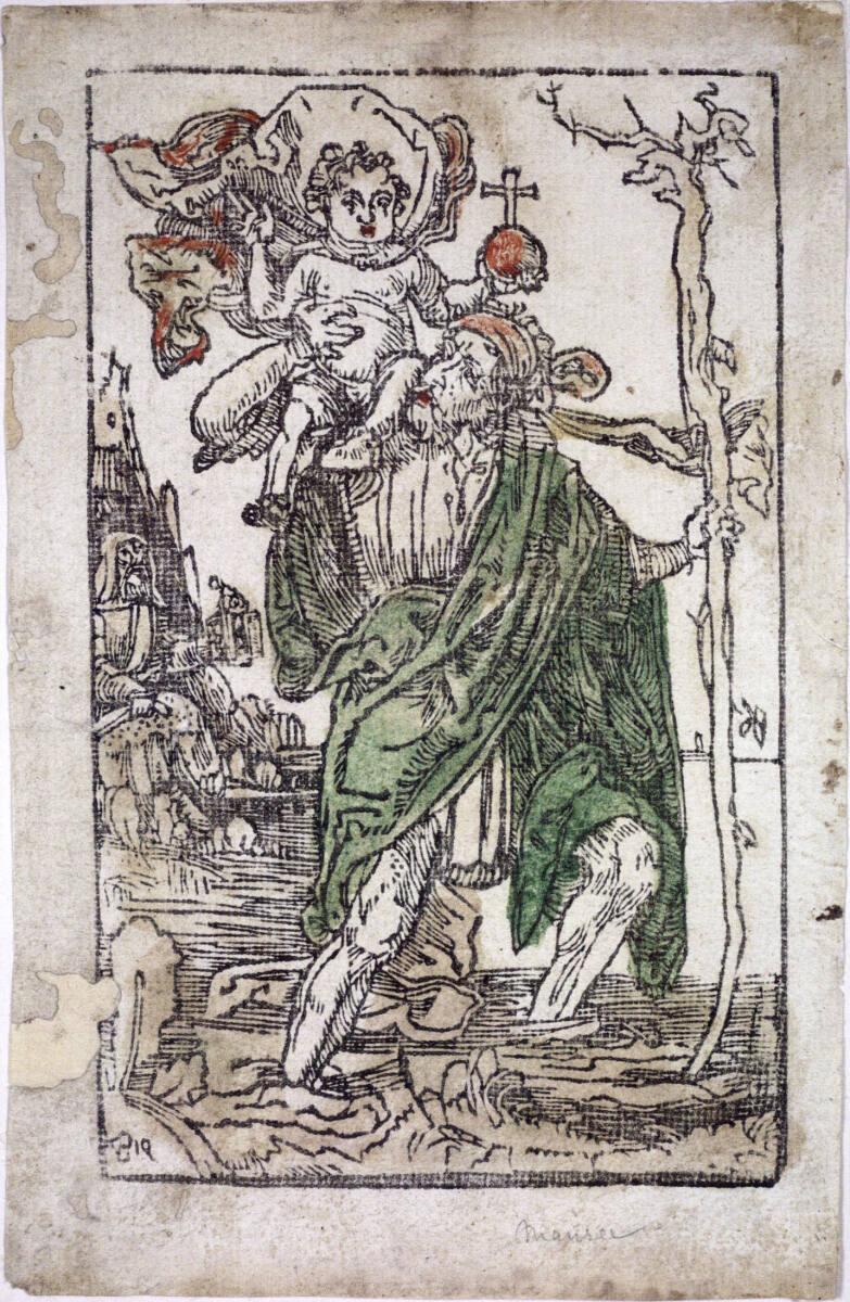 Anonym, Heiliger Christophorus, Inv. Nr.: DG1933/1695