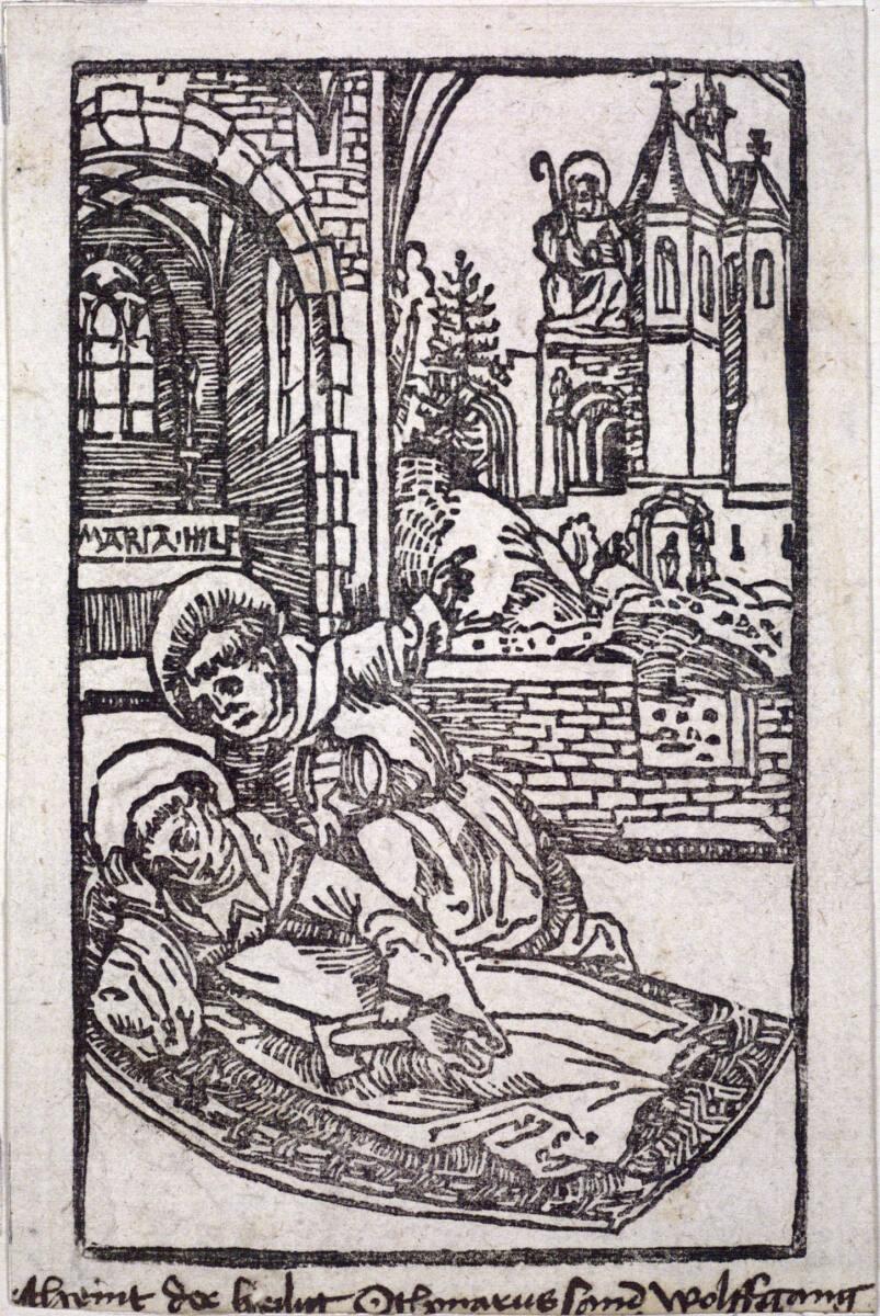 Anonym, Der heilige Othomar erscheint dem heiligen Wolfgang, Inv. Nr.: DG1933/1700