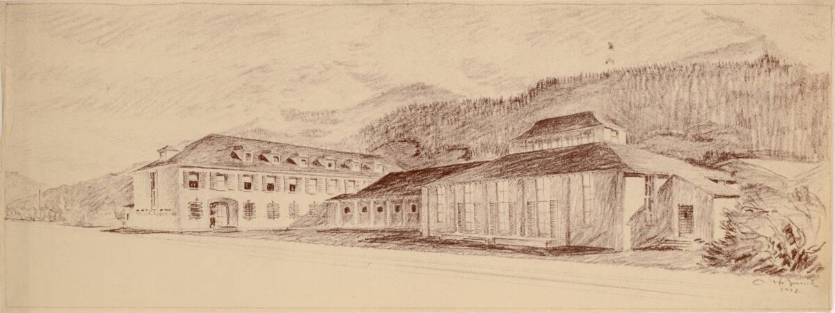 Clemens Holzmeister, Hall in Tirol (1938 - 1974 Solbad Hall), Tiroler Röhren- und Metallwerke; …
