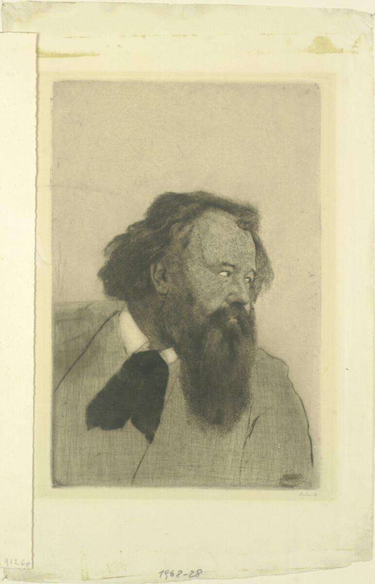 Emil Orlik, Porträt Hermann Bahr, Inv. Nr.: DG1968/28