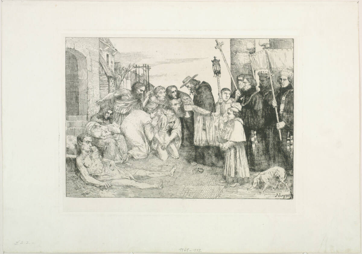 Le pestiférés de Rome, AlphonseLegros