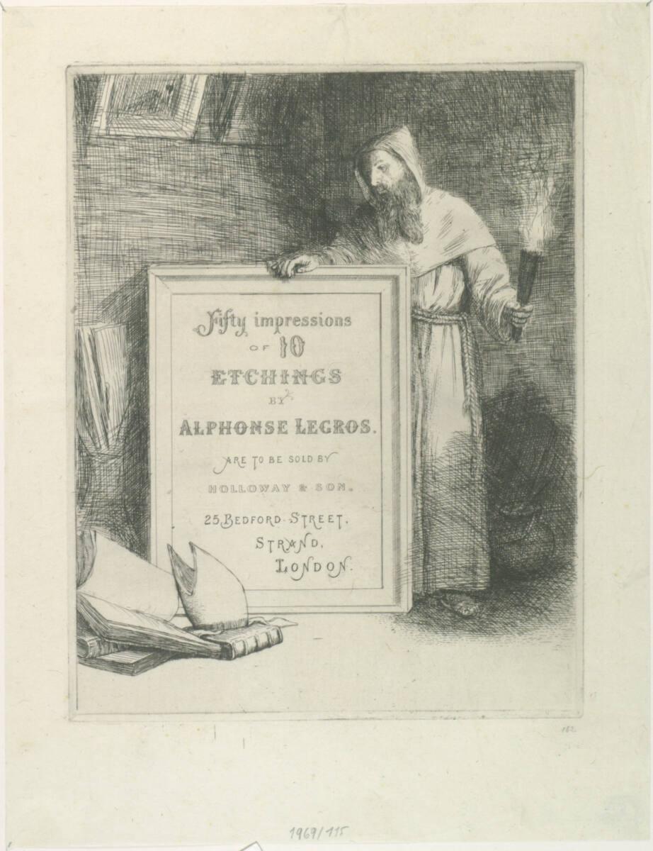 Alphonse Legros, Fifty impressions of 10 etchings by Alphonse Legros are to be sold by Holloway…
