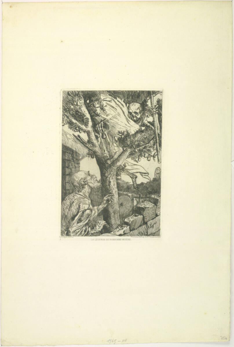 Alphonse Legros, La légende du bonhomme misère, Inv. Nr.: DG1969/118