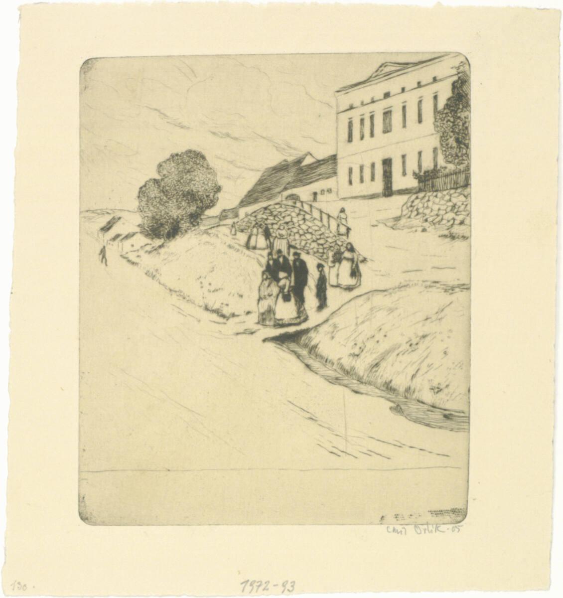 Emil Orlik, Kirchgang in Böhmen, Inv. Nr.: DG1972/93