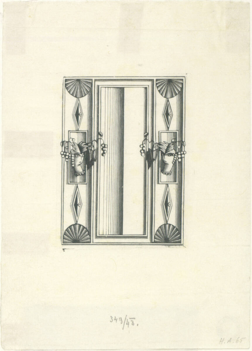 Spiegelrahmen-Entwurf, FriedrichSkurawy, 1922