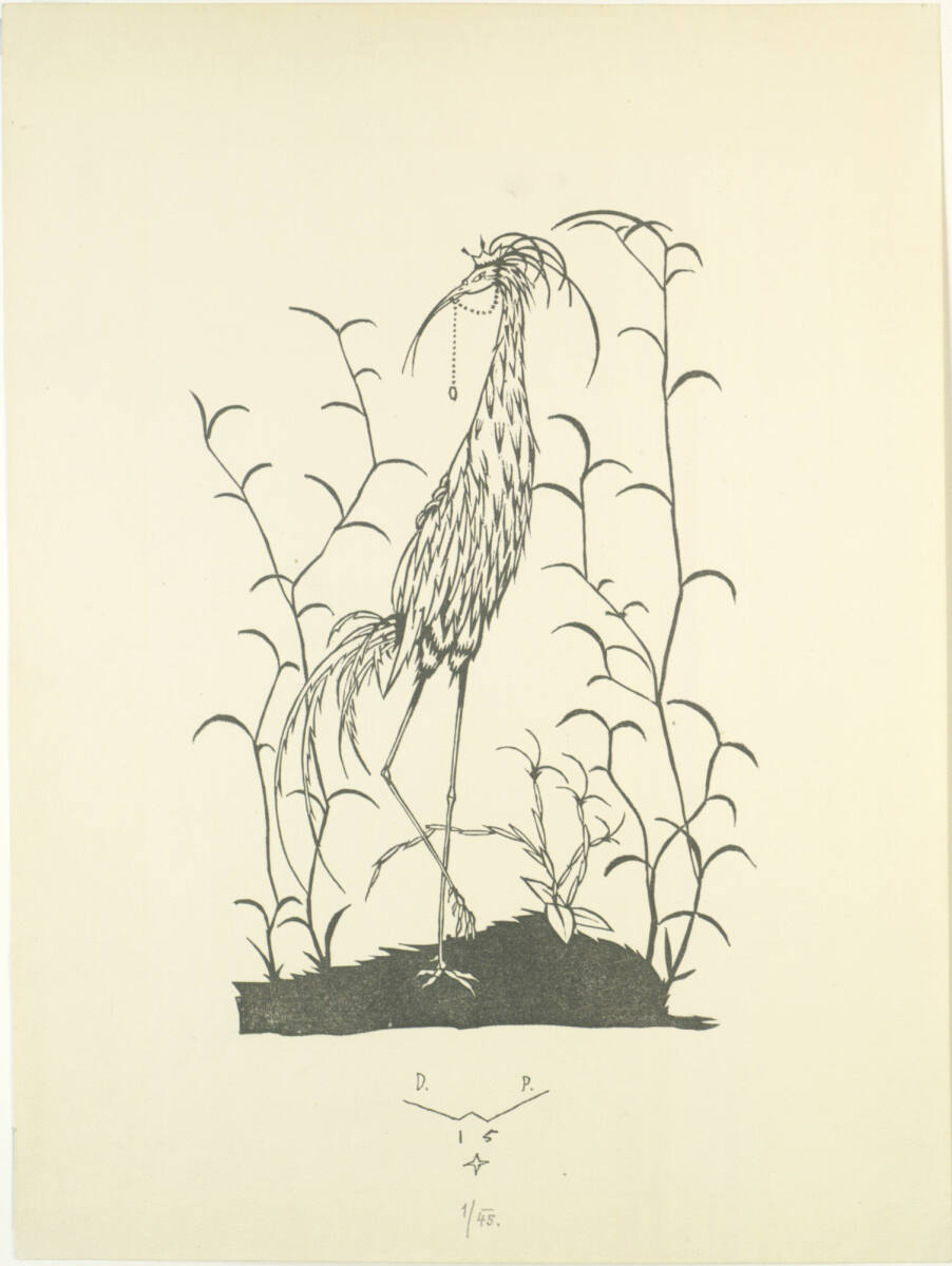 Kranichartiger Vogel, Dagobert Peche, 1915