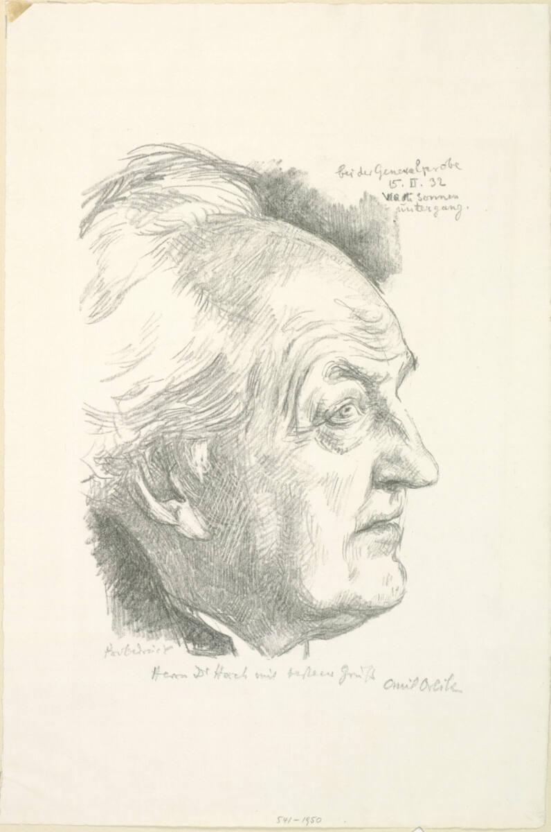 Emil Orlik, Gerhart Hauptmann, Inv. Nr.: DG1950/541