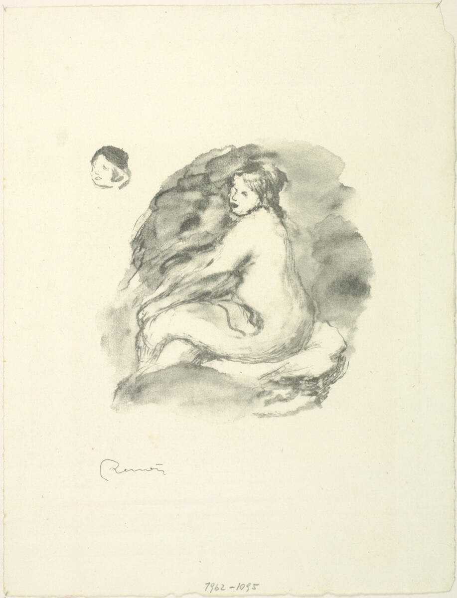 Studie eines weiblichen Aktes, sitzend, Pierre-Auguste Renoir, 1904