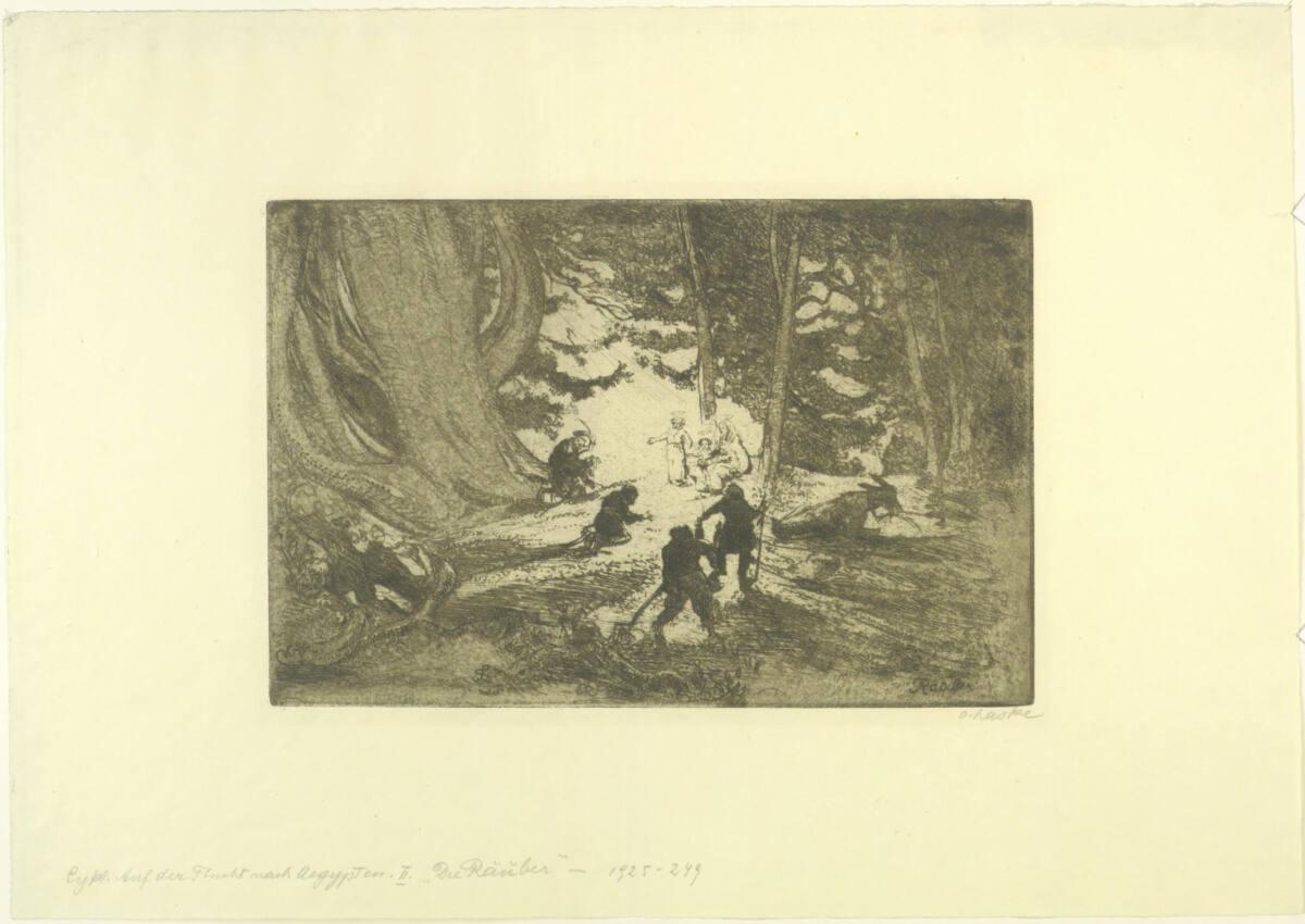 Oskar Laske, Auf der Flucht nach Ägypten - Die Räuber, Inv. Nr.: DG1925/249