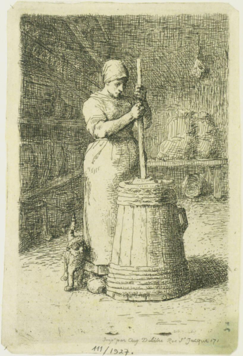 Jean-François Millet, La baratteuse, Inv. Nr.: DG1927/111